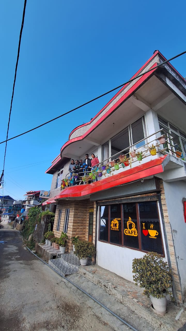 Panoramic view of Himalayas from Yang The Sherpa Homestay in Majhidhura